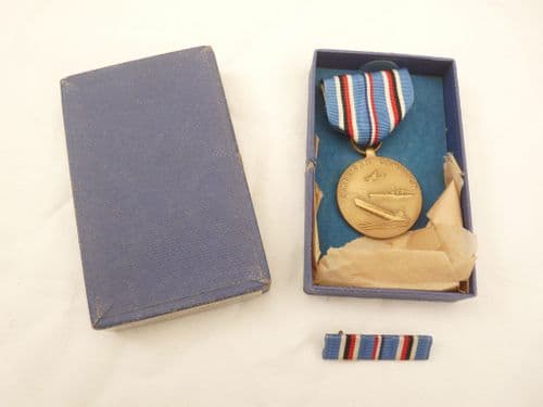 WW2 USA American Campaign Medal in box, WW2 first issue