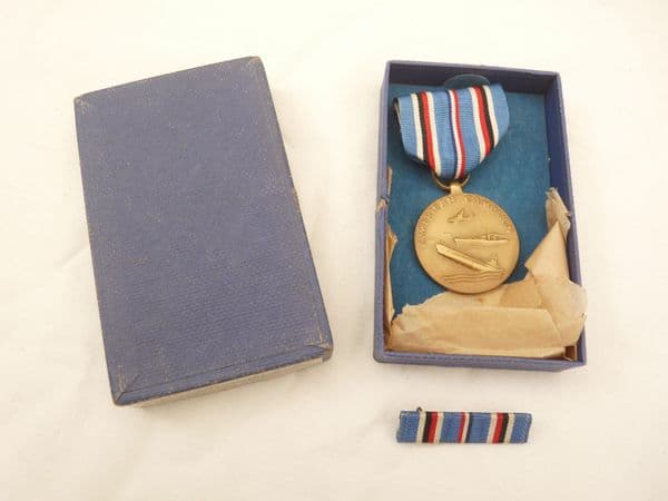 WW2 USA American Campaign Medal in box, WW2 first issue