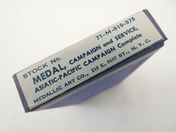 WW2 USA Asiatic-Pacific Campaign Medal boxed set, WW2 first issue **SOLD**