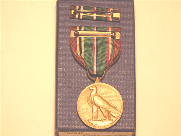 WW2 USA Europe-Africa-Middle East Campaign Medal boxed set