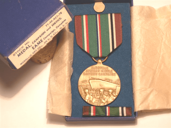 WW2 USA Europe-Africa-Middle East Campaign Medal boxed set