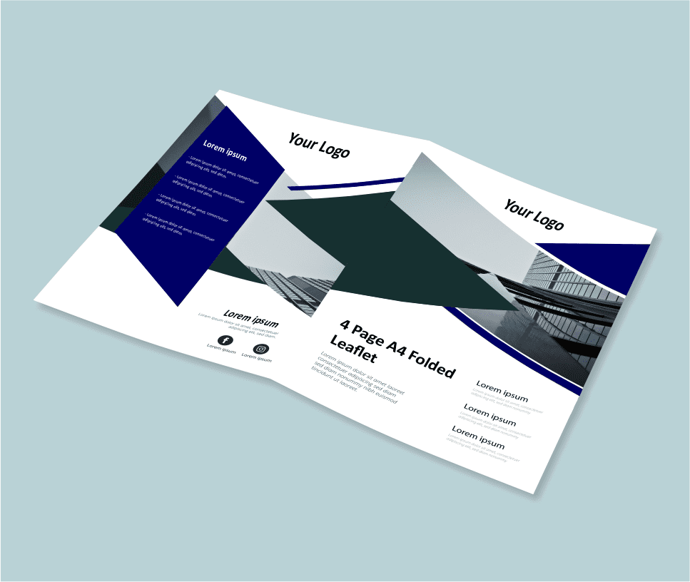 4 Page A4 Folded Leaflets