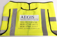 Printed High Visibility Waistcoats | Hi-vis Vests  | Bath Signs Digital