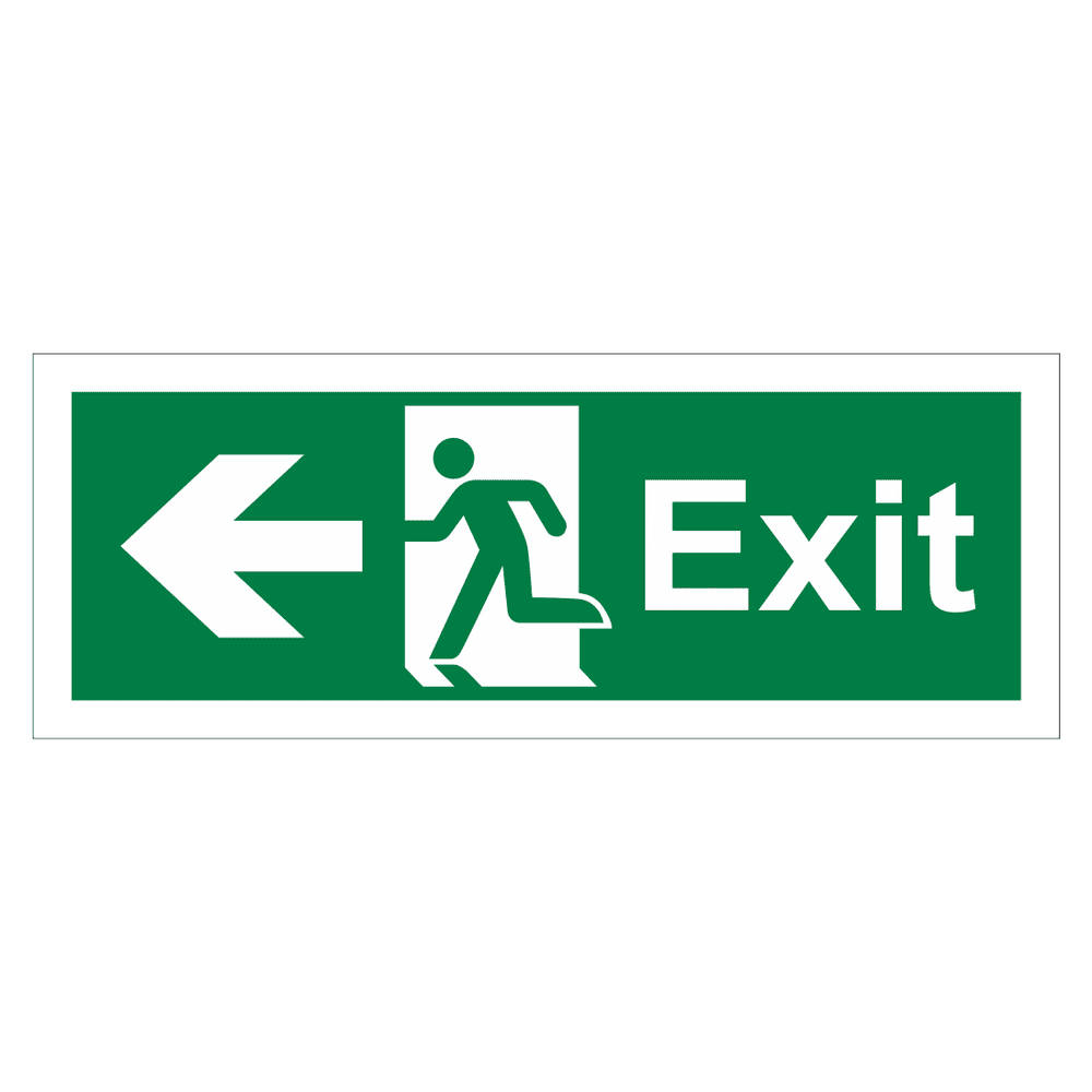 Exit Arrow Left Sign