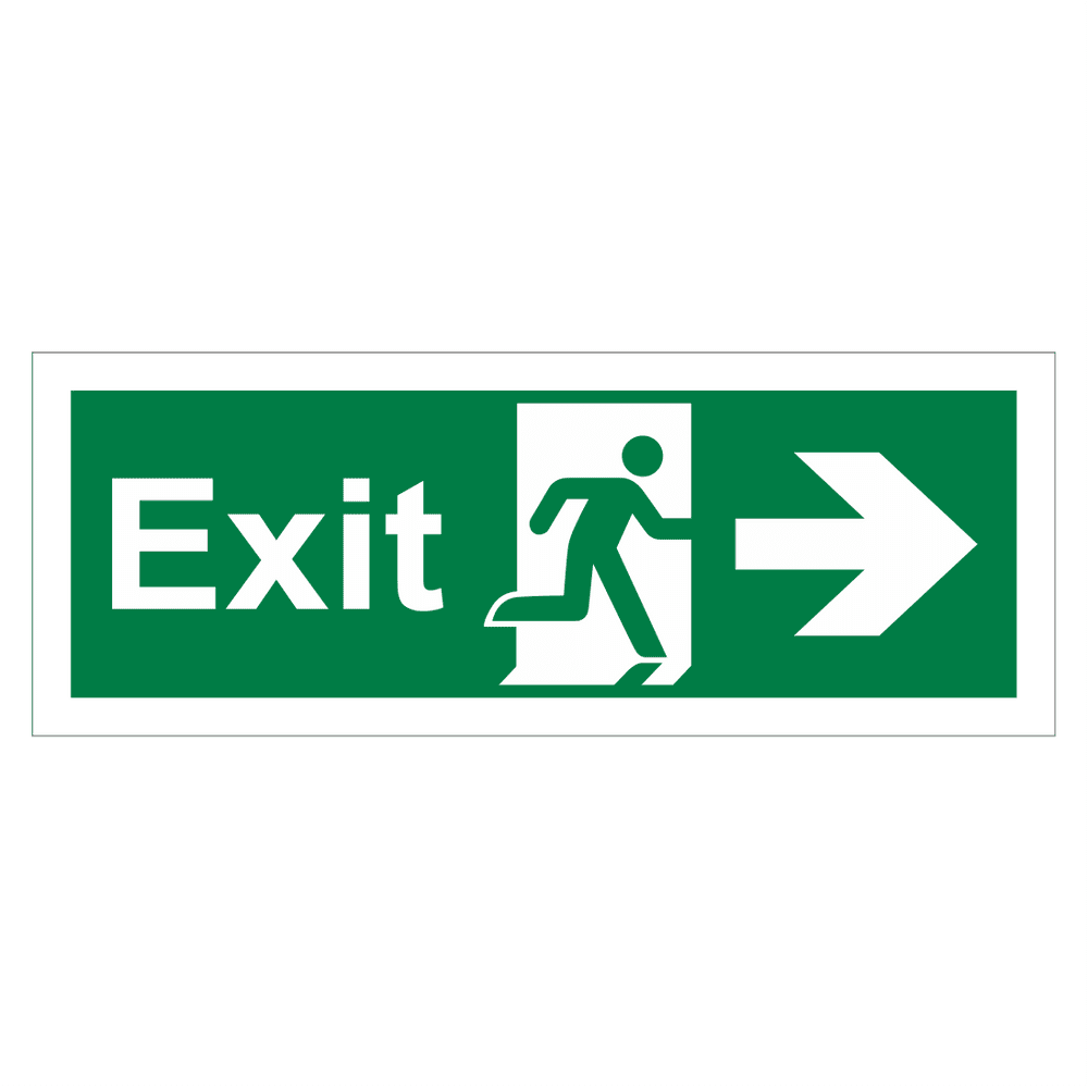 Exit Arrow Right Sign