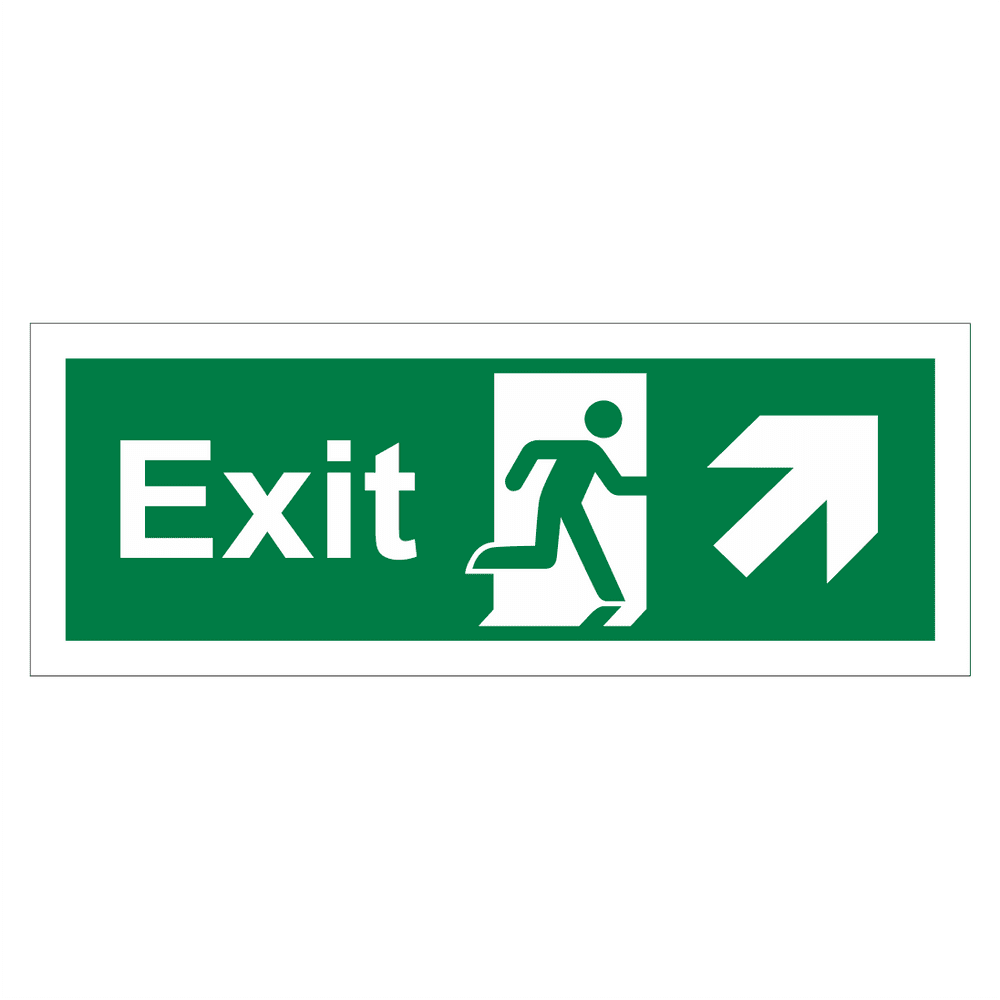 Exit Arrow Up Right Sign