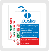 Fire Action Signs