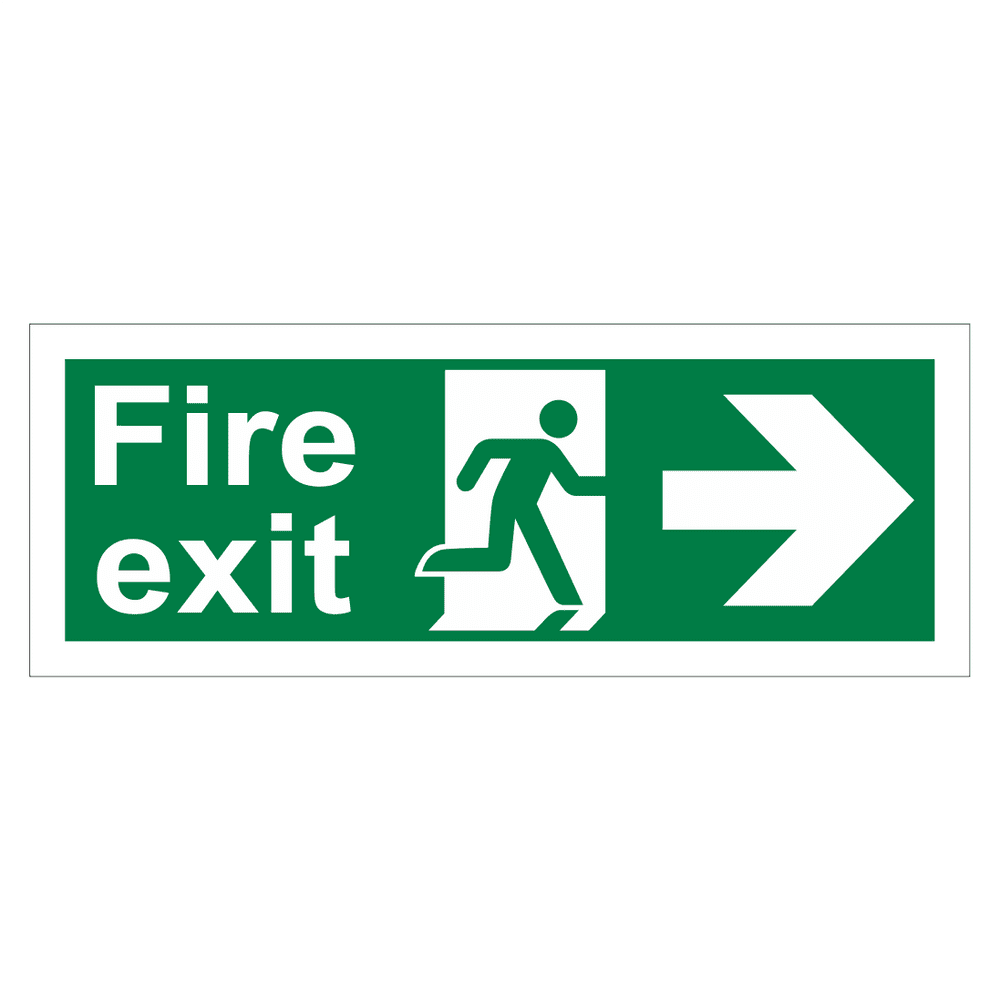 Fire Exit Arrow Right Sign