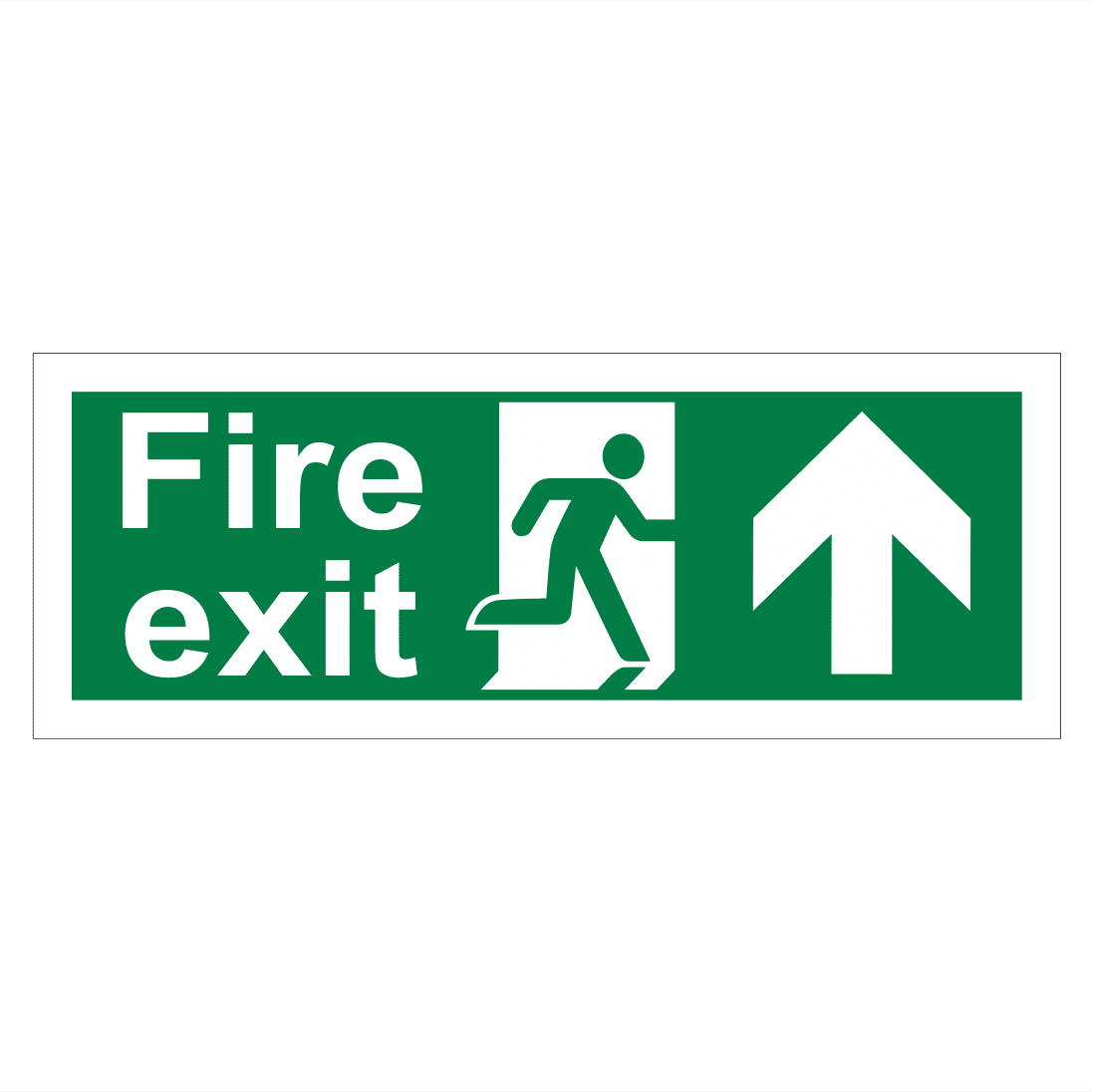 Fire Exit Arrow Up Sign | Running Man Right Sign | Bath Signs Digital