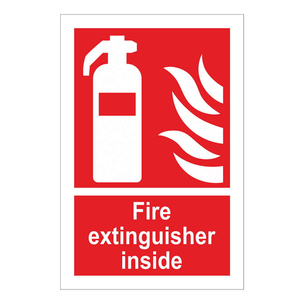 Fire Extinguisher Inside Sign