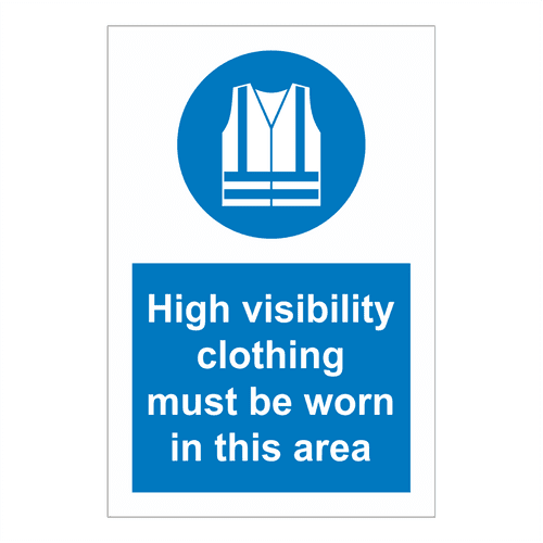 High Visibility Clothing Must Be Worn Sign | Safety Clothing (PPE) Signs | Bath Signs Digital