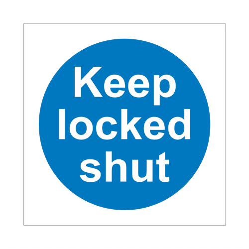 Keep Locked Shut Sign | Fire Door Signs | Bath Signs Digital