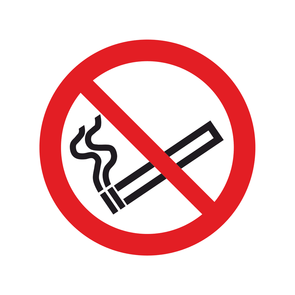 No Smoking (Symbol Only) Sticker