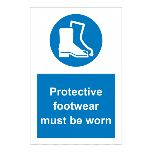 Protective Footwear Must Be Worn Sign | Safety Clothing (PPE) Signs | Bath Signs Digital