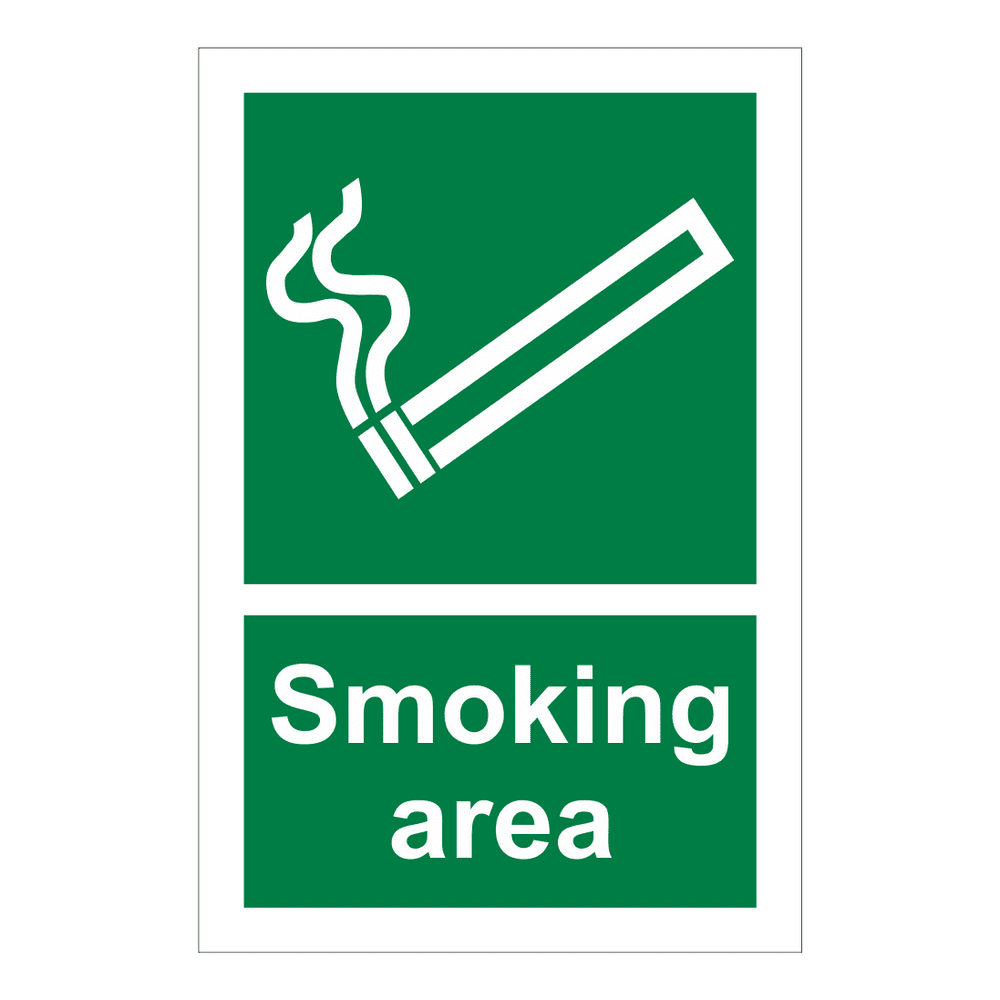 Smoking Area Sign