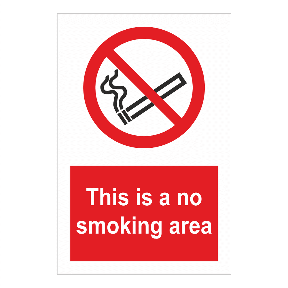 This Is A No Smoking Area Sign