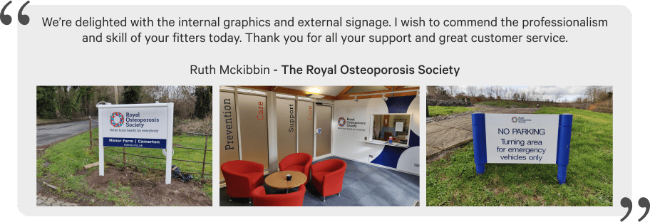 Royal Osteoporosis Society Testimonial
