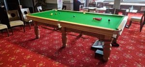 9ft Oak Snooker table Sold