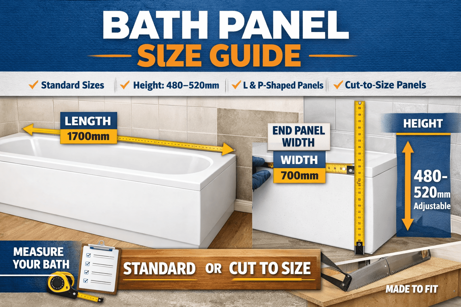 Bath Panel Sizes Explained: The Complete UK Guide