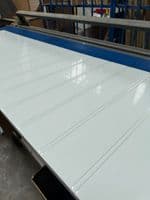 Bead and Butt Matt White 1 Piece Bath Panels
