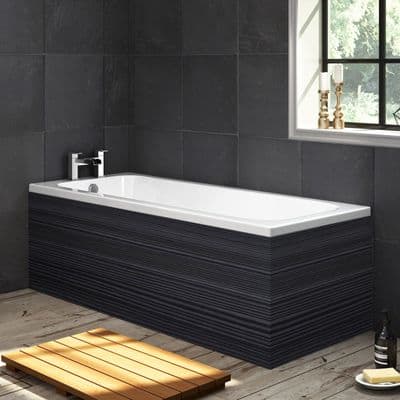 Black Finnish Pine 1 Piece Bath Panels