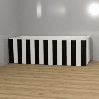 Black & White Bath Panels
