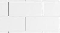 Brick Effect Matt White 2 Piece adjustable Bath Panels