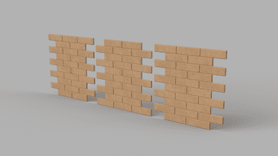 Brick / Subway tile effect wall panelling 4 x panels 1.2msq Coverage
