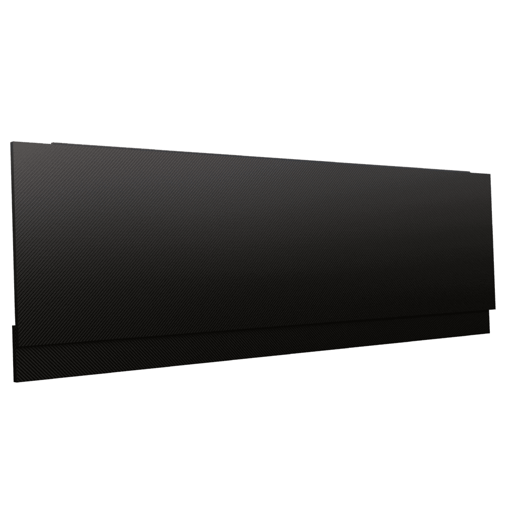 Carbon Fibre Effect Gloss 2 Piece adjustable Bath Panels
