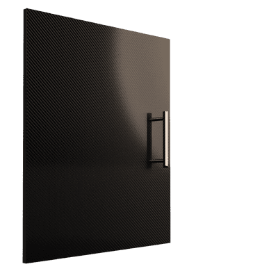 Carbon Fibre Effect ( Gloss ) Made to Measure Doors