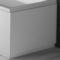 Commercial Grade High Gloss White 2 Piece adjustable Bath Panels