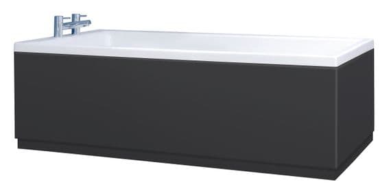 Crown High Gloss Black Bath Panels with Plinths