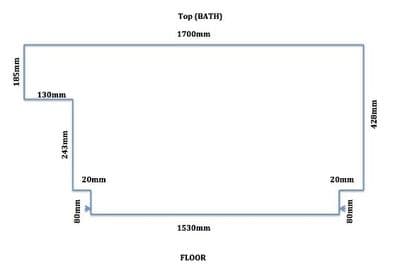 Custom Made Commercial Grade Bath Panel; All Colours / Finishes and Styles;