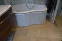 Custom Made Flexible Bath Panel ideal for P / B Shaped Shower Baths any colour / finish