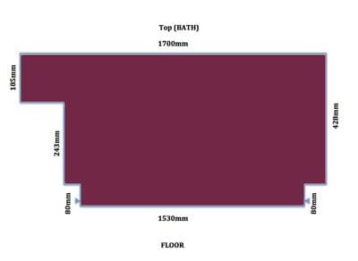 Custom Made High Gloss Burgundy Bath Panel all Styles