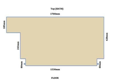 Custom Made High Gloss Cream Bath Panel All Styles