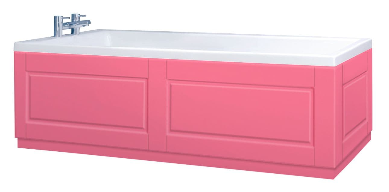 Custom Made High Gloss Pink Bath Panel all Styles