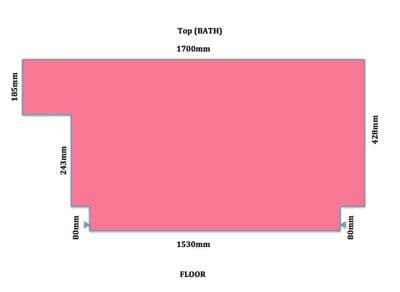 Custom Made High Gloss Pink Bath Panel all Styles