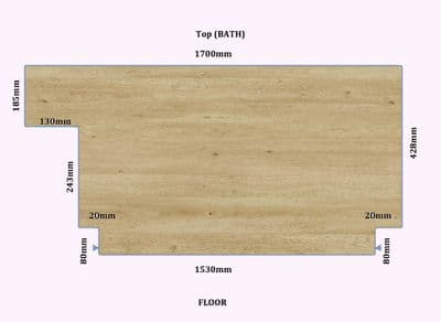 Custom Made Luxury Pippy Oak Style Bath Panel all Styles