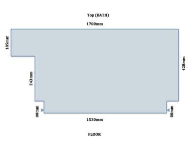 Custom Made Pale Blue Bath Panel all Styles