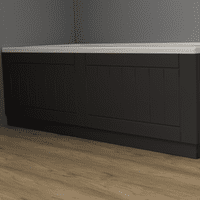 Farmhouse Shaker High Gloss Anthracite 2 Piece adjustable Bath Panels