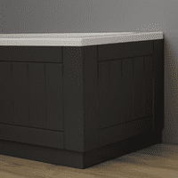Farmhouse Shaker High Gloss Anthracite 2 Piece adjustable Bath Panels