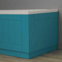Farmhouse Shaker High Gloss Blue 2 Piece adjustable Bath Panels