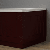 Farmhouse Shaker High Gloss Burgundy 2 Piece adjustable Bath Panels