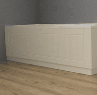 Farmhouse Shaker High Gloss Cream 2 Piece adjustable Bath Panels