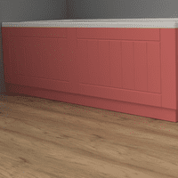 Farmhouse Shaker High Gloss Pink 2 Piece adjustable Bath Panels