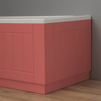 Farmhouse Shaker High Gloss Pink 2 Piece adjustable Bath Panels