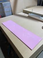 Farmhouse Shaker High Gloss Pink 2 Piece adjustable Bath Panels