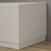 Farmhouse Shaker High Gloss White 2 Piece adjustable Bath Panels