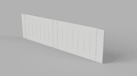 Farmhouse Shaker Matt White 1 Piece Bath Panels